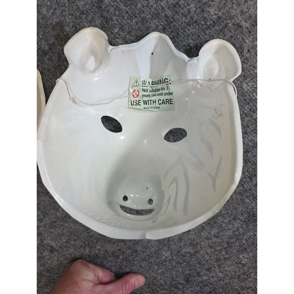 Vtg Mask Head Halloween K&M International Giraffe Zebra Tiger Vintage 94 Plastic